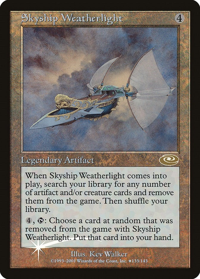 Image for Skyship Weatherlight (Alt. Art Foil) (Planeshift) (135) - Magic: The Gathering