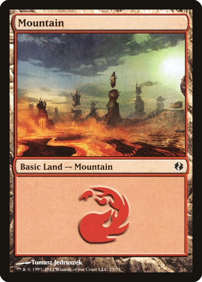 Image for Mountain (75) (Duel Decks: Venser vs. Koth) (75) - Magic: The Gathering