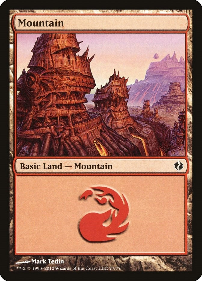 Image for Mountain (77) (Duel Decks: Venser vs. Koth) (77) - Magic: The Gathering