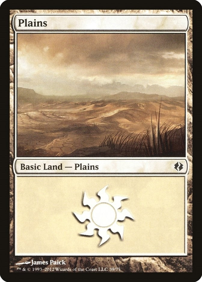 Image for Plains (39) (Duel Decks: Venser vs. Koth) (39) - Magic: The Gathering