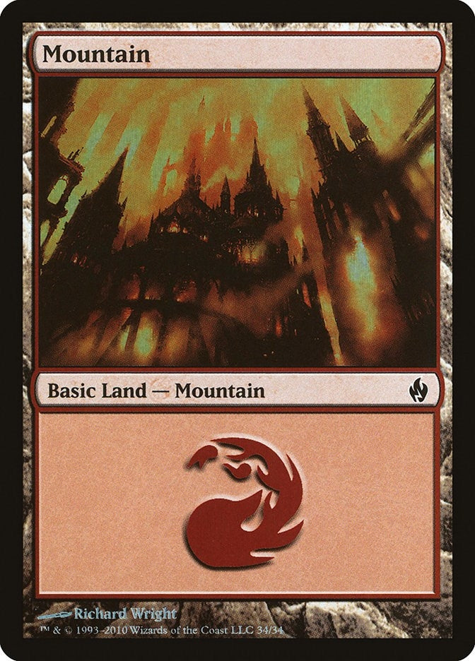 Image for Mountain (34) (Premium Deck Series: Fire and Lightning) (34) - Magic: The Gathering