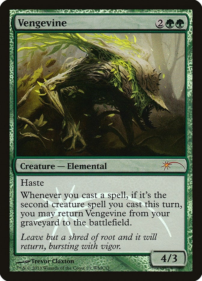 Image for Vengevine (WMCQ Promo Cards) (1) - Magic: The Gathering