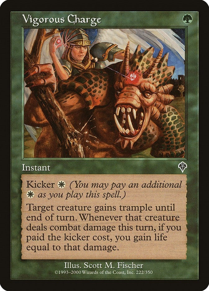 Image for Vigorous Charge (Invasion) (222) - Magic: The Gathering