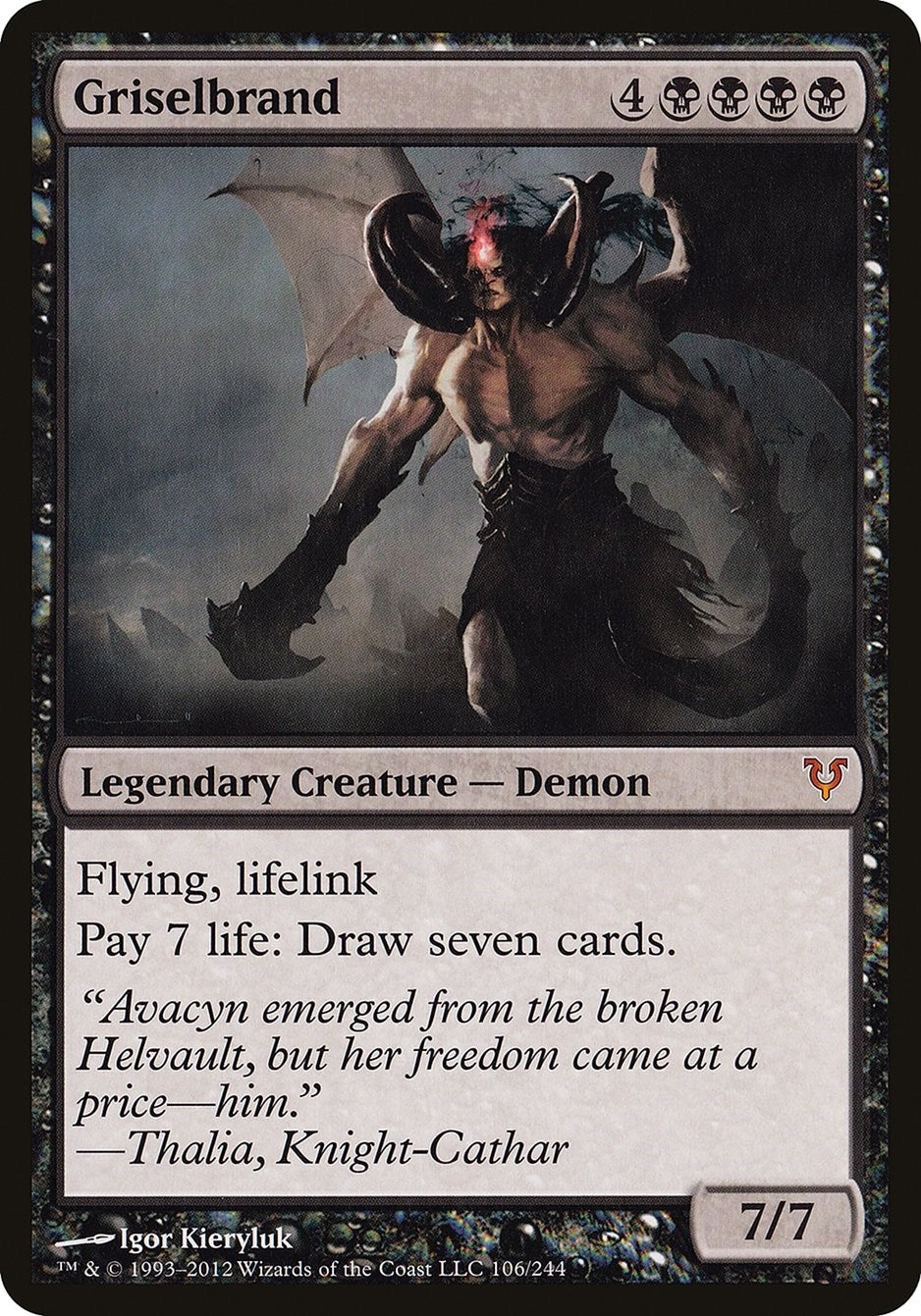 Image for Griselbrand (Avacyn Restored) (Oversize Cards) (106) - Magic: The Gathering