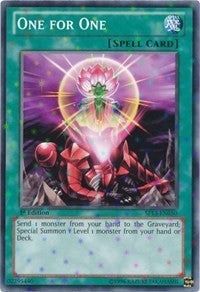 Image for One for One (Starfoil) (Star Pack 2013) (SP13-EN050) - YuGiOh