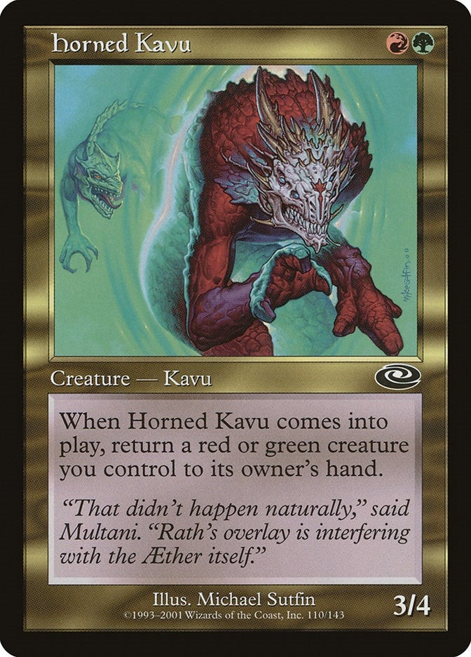 Image for Horned Kavu (Planeshift) (110) - Magic: The Gathering