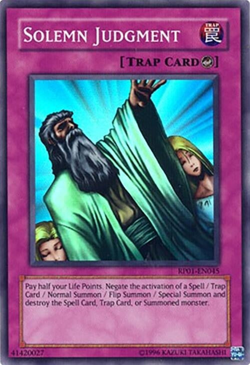 Image for Solemn Judgment (Retro Pack 1) (RP01-EN045) - YuGiOh