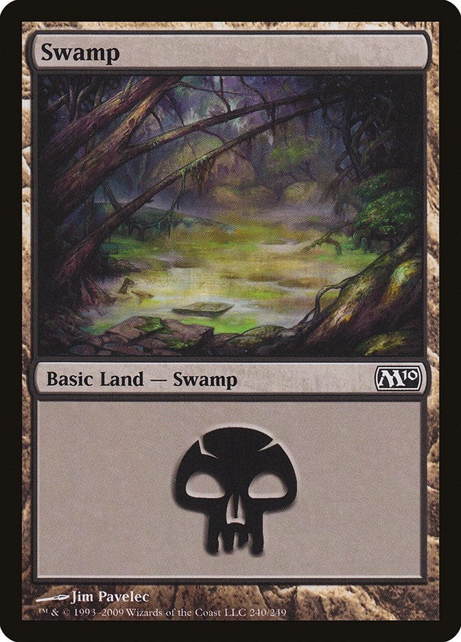 Image for Swamp (240) (Magic 2010 (M10)) (240) - Magic: The Gathering