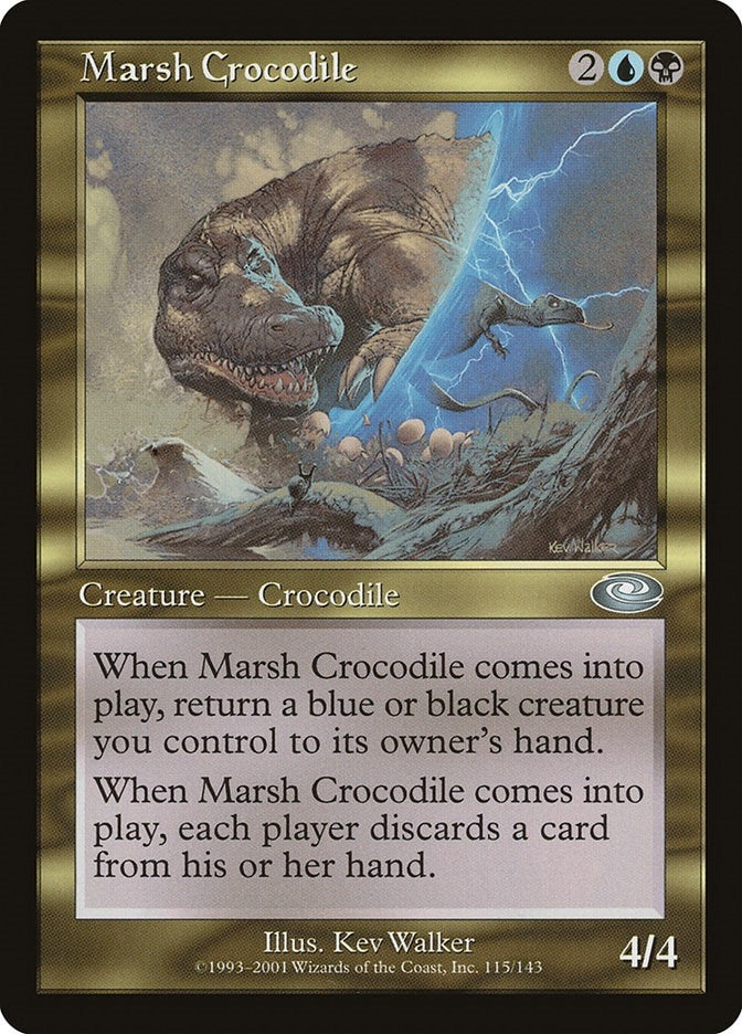 Image for Marsh Crocodile (Planeshift) (115) - Magic: The Gathering