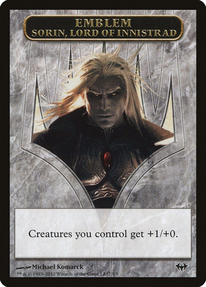 Image for Emblem - Sorin, Lord of Innistrad (Dark Ascension) (3) - Magic: The Gathering