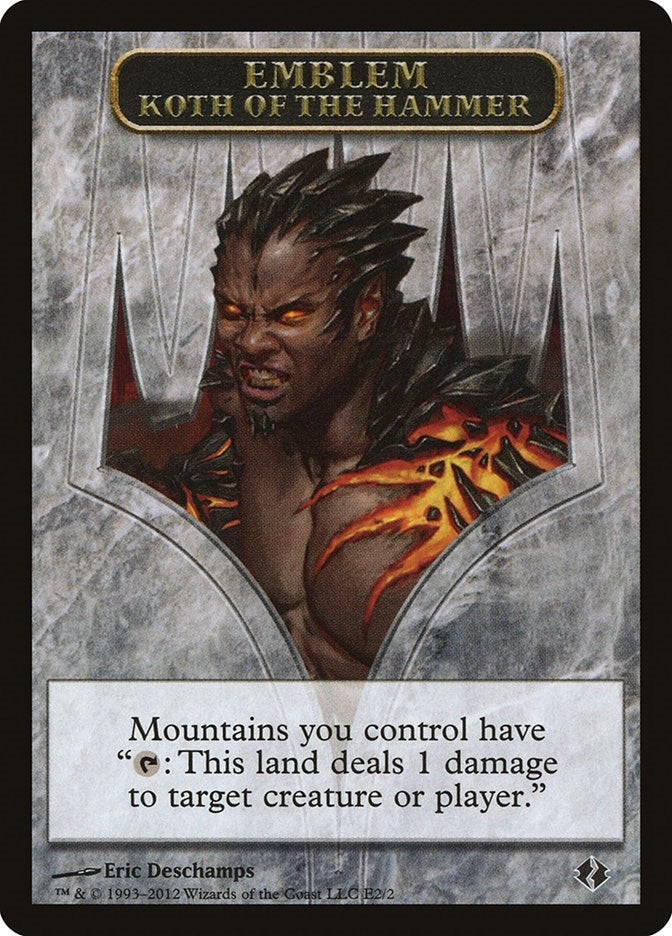 Image for Emblem - Koth of the Hammer (Duel Decks: Venser vs. Koth) (E2) - Magic: The Gathering