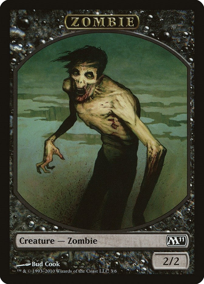 Image for Zombie Token (Magic 2011 (M11)) (3) - Magic: The Gathering