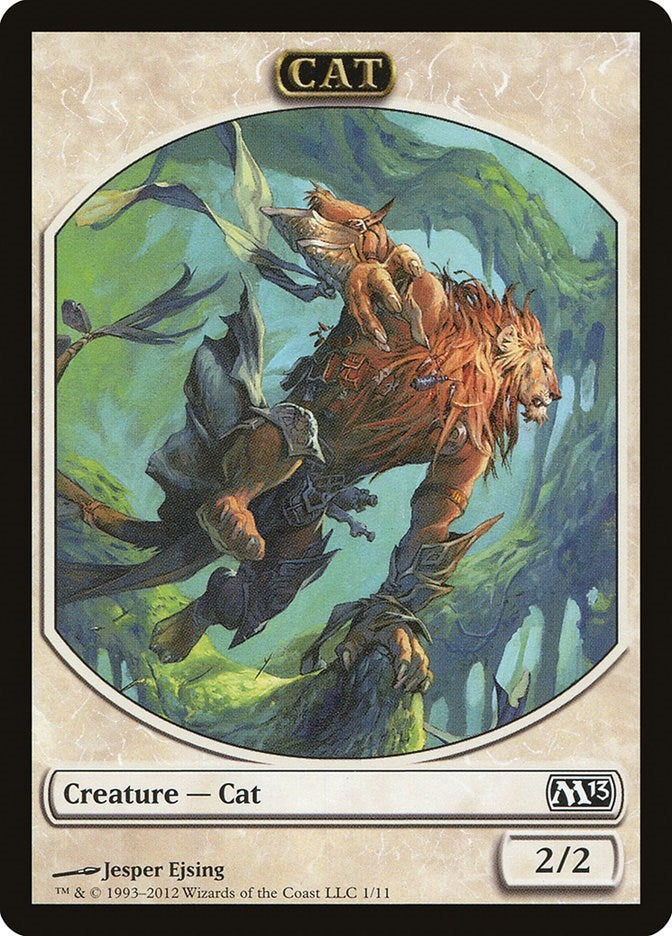 Image for Cat Token (Magic 2013 (M13)) (1) - Magic: The Gathering