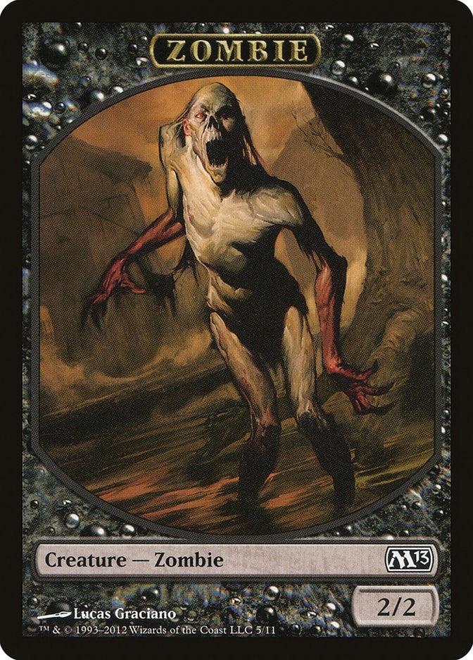 Image for Zombie Token (Magic 2013 (M13)) (5) - Magic: The Gathering