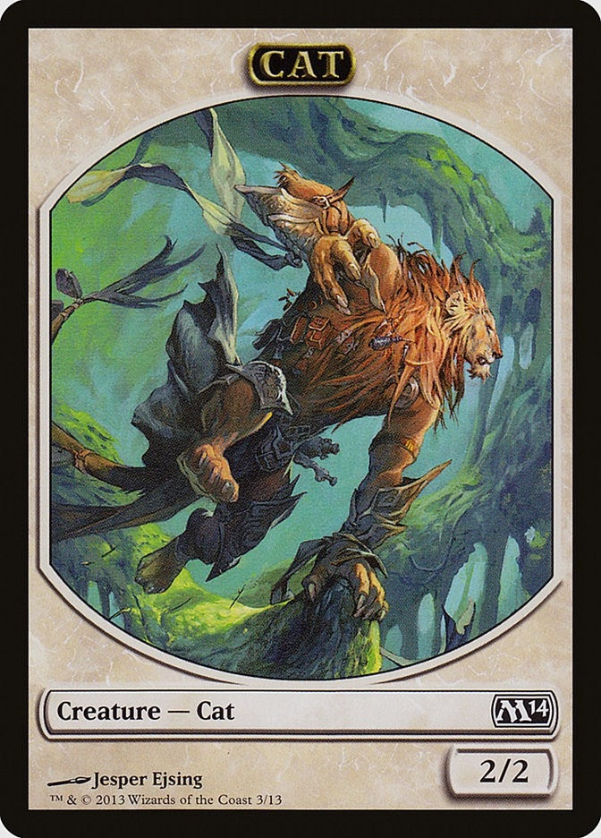 Image for Cat Token (Magic 2014 (M14)) (3) - Magic: The Gathering