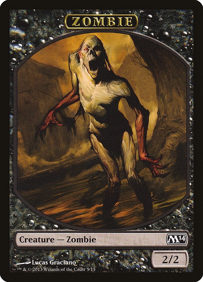 Image for Zombie Token (Magic 2014 (M14)) (5) - Magic: The Gathering