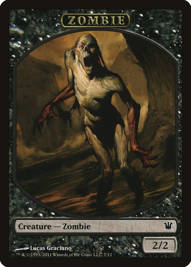 Image for Zombie Token (7) (Innistrad) (7) - Magic: The Gathering