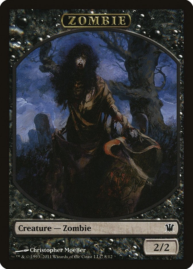 Image for Zombie Token (8) (Innistrad) (8) - Magic: The Gathering