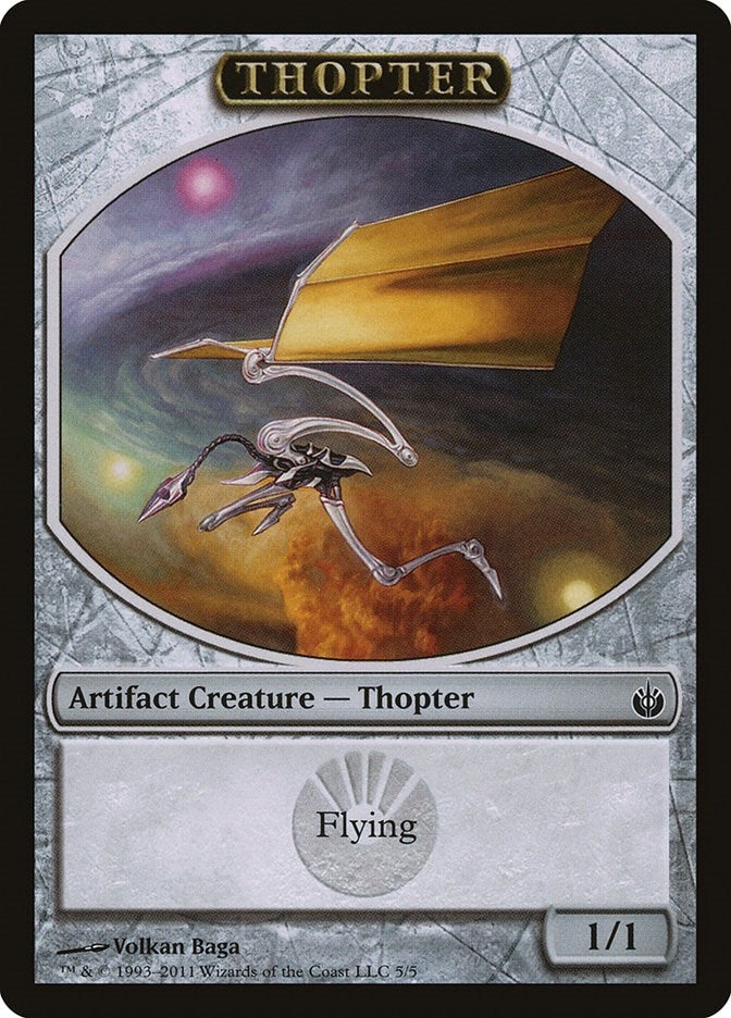 Image for Thopter Token (Mirrodin Besieged) (5) - Magic: The Gathering
