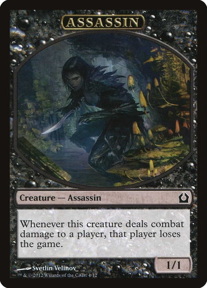 Image for Assassin Token (Return to Ravnica) (4) - Magic: The Gathering