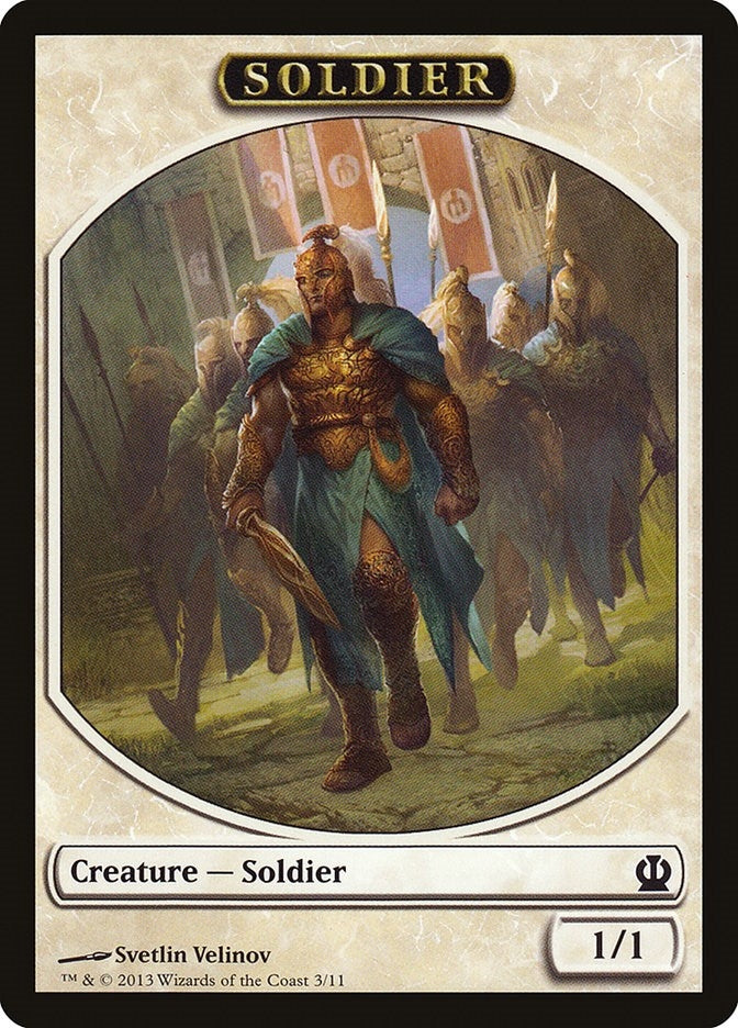 Image for Soldier Token (Velinov) (Theros) (3) - Magic: The Gathering