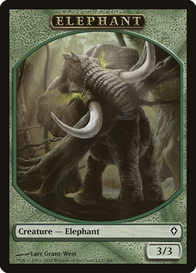 Image for Elephant Token (Worldwake) (4) - Magic: The Gathering