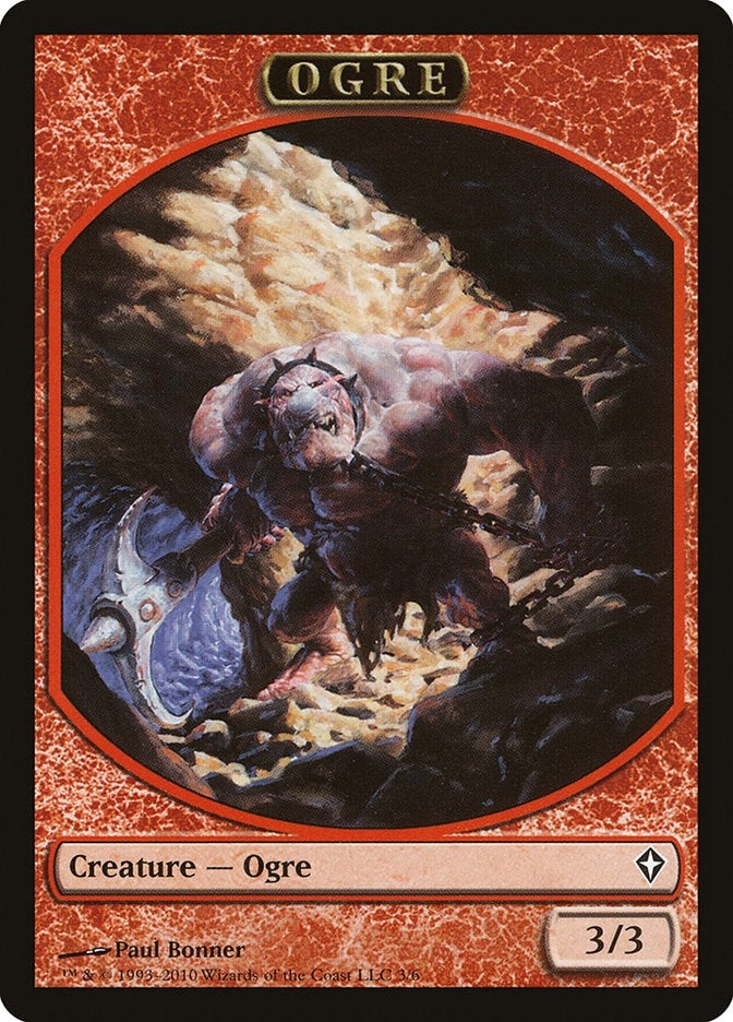 Image for Ogre Token (Worldwake) (3) - Magic: The Gathering