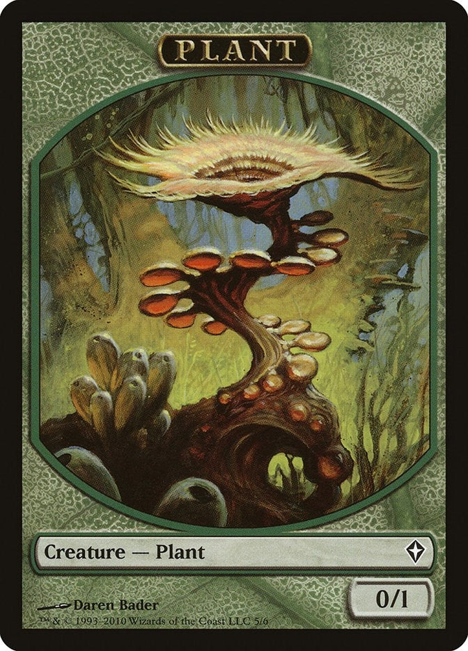 Image for Plant Token (Worldwake) (5) - Magic: The Gathering