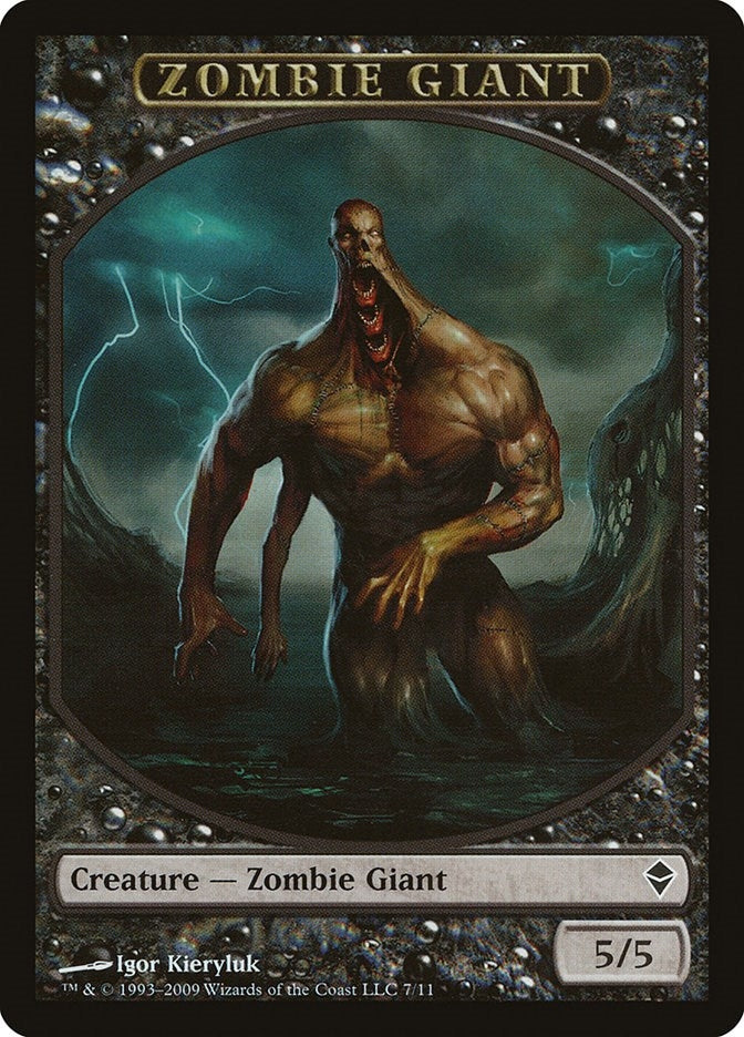 Image for Zombie Giant Token (Zendikar) (7) - Magic: The Gathering