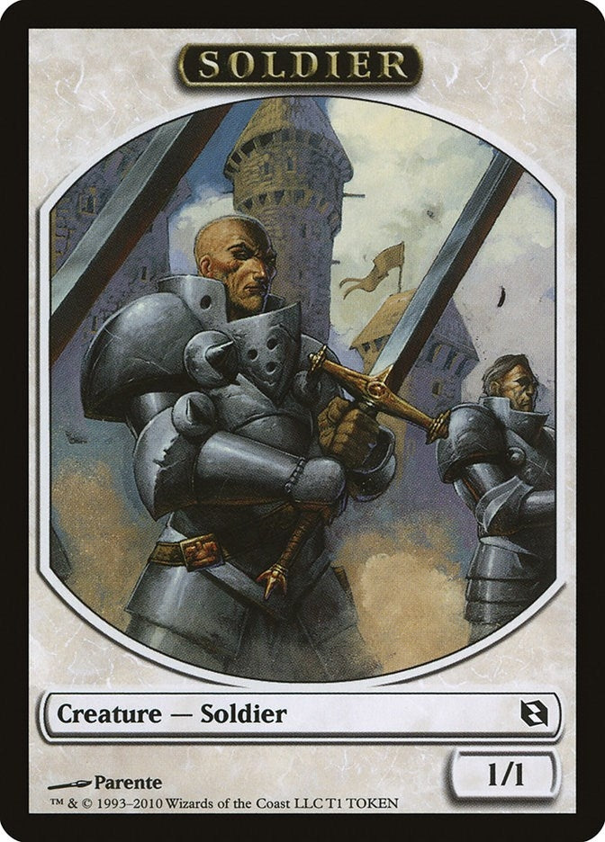 Image for Soldier Token (Duel Decks: Elspeth vs. Tezzeret) (T1) - Magic: The Gathering