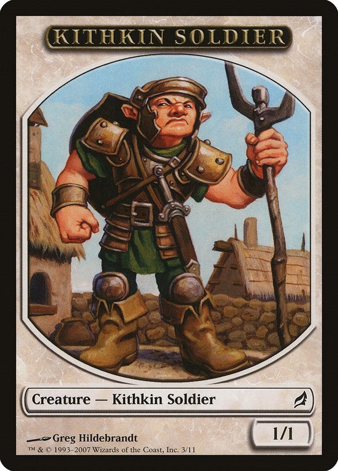Image for Kithkin Soldier Token (Lorwyn) (3) - Magic: The Gathering