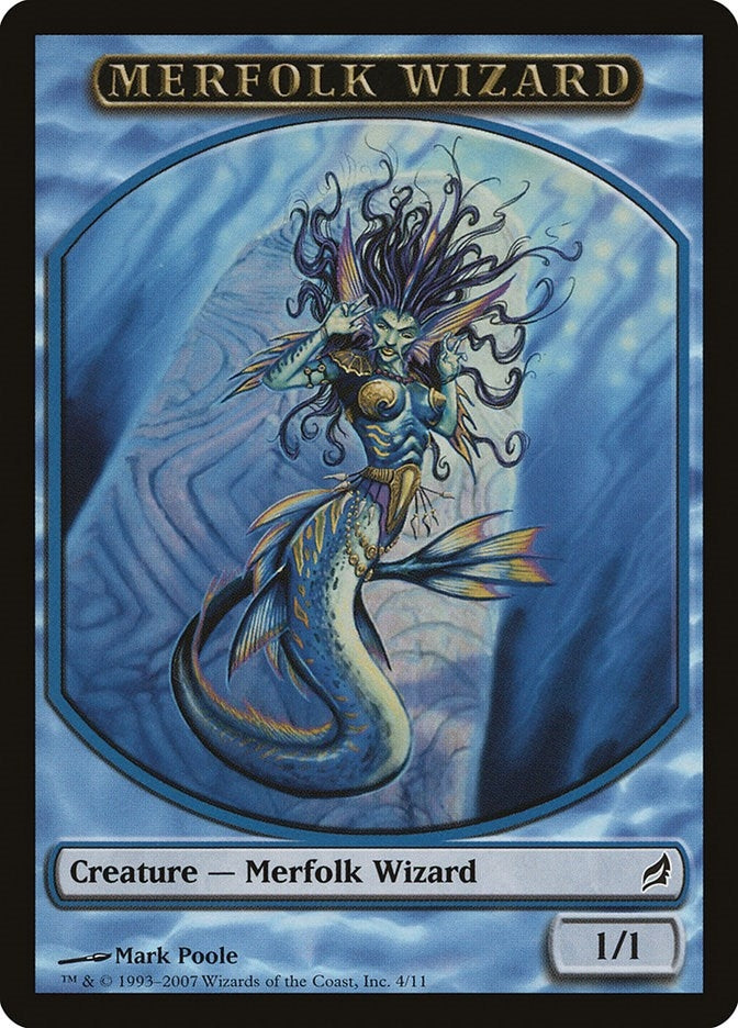 Image for Merfolk Wizard Token (Lorwyn) (4) - Magic: The Gathering