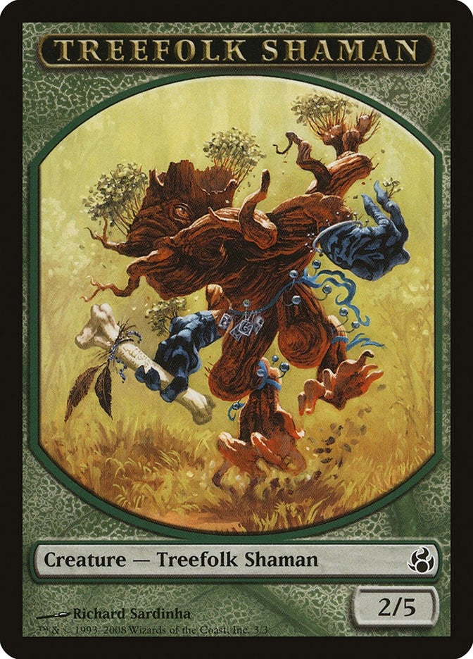 Image for Treefolk Shaman Token (Morningtide) (3) - Magic: The Gathering