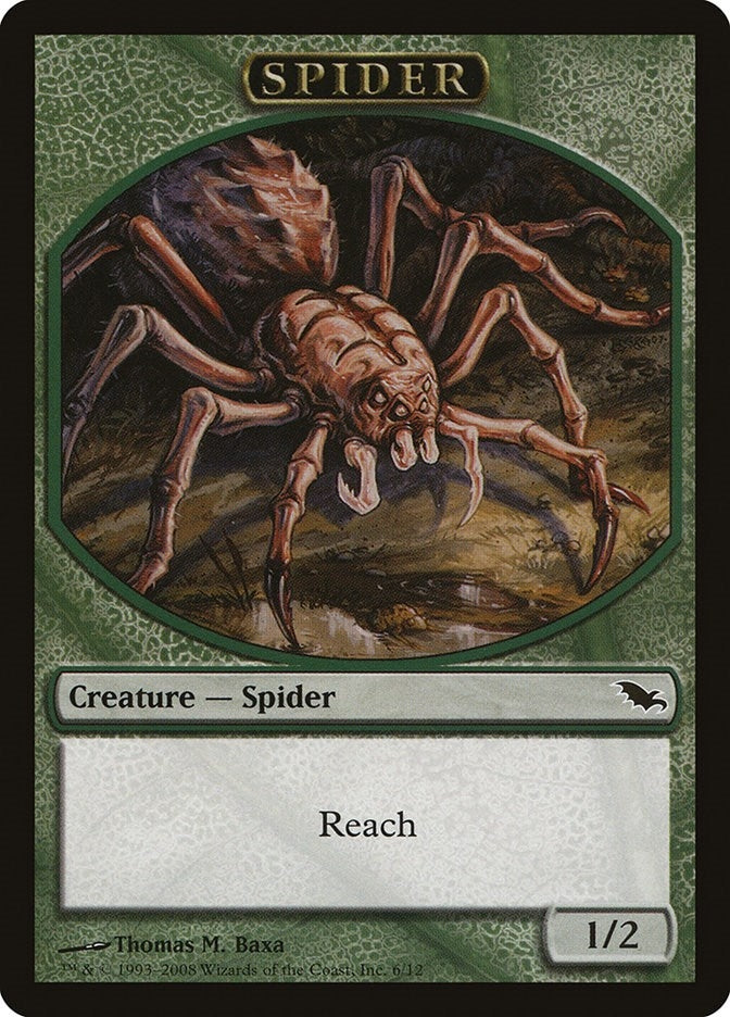 Image for Spider Token (Shadowmoor) (6) - Magic: The Gathering