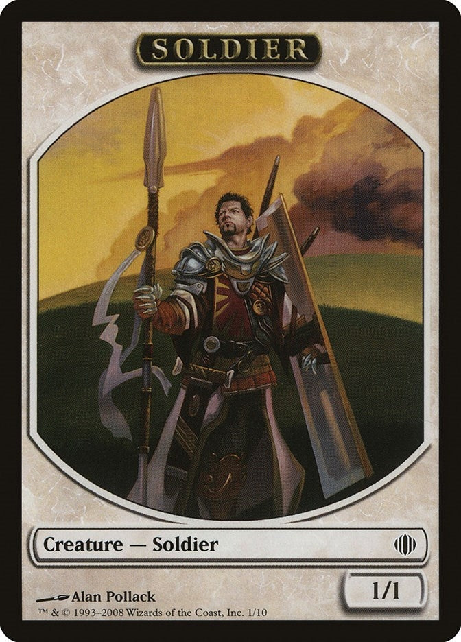 Image for Soldier Token (Shards of Alara) (1) - Magic: The Gathering