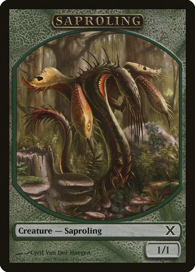 Image for Saproling Token (10th Edition) (5) - Magic: The Gathering