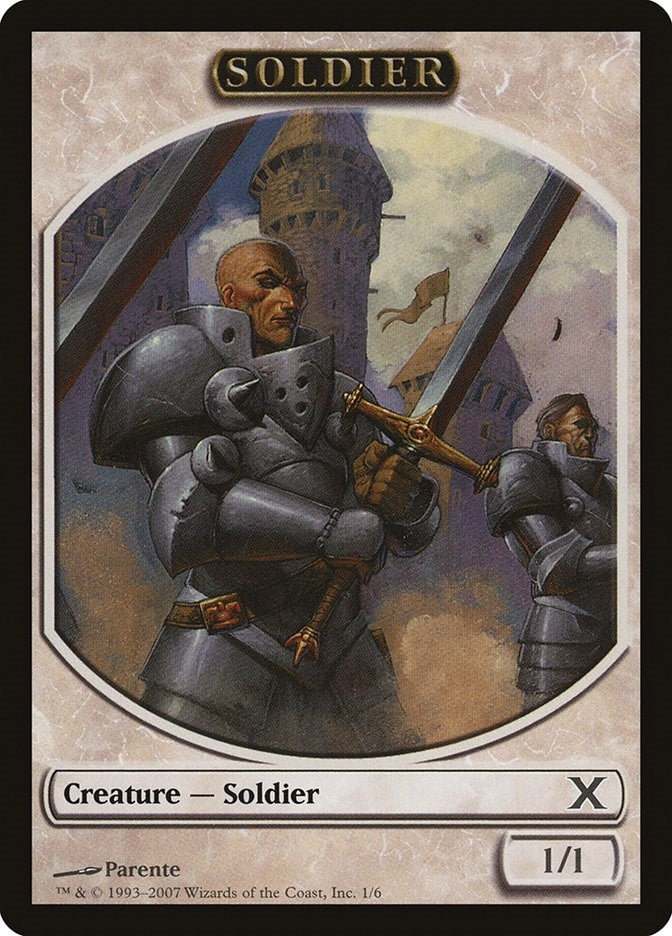 Image for Soldier Token (10th Edition) (1) - Magic: The Gathering