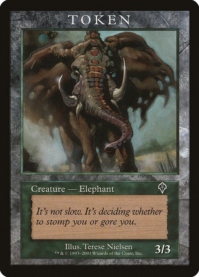 Image for Elephant Token (INV) (Magic Player Rewards) - Magic: The Gathering