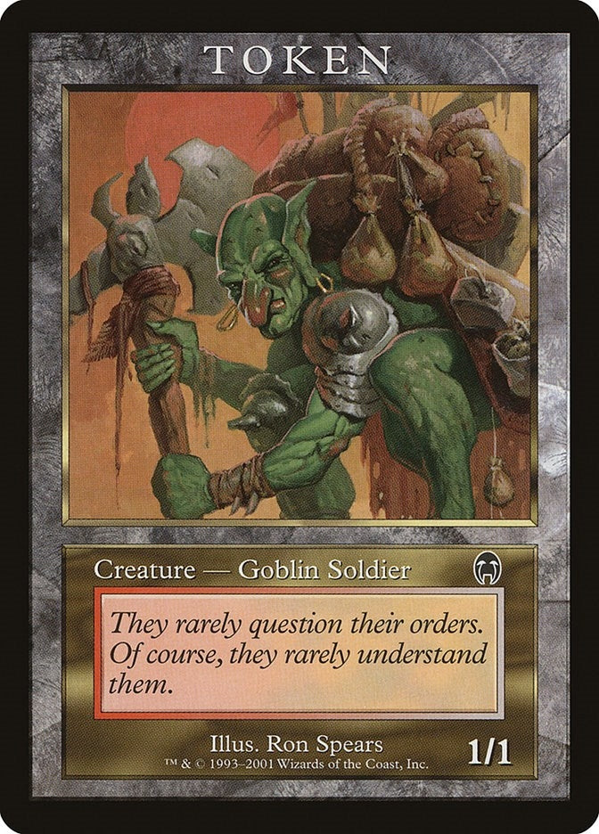 Image for Goblin Soldier Token (APC) (Magic Player Rewards) - Magic: The Gathering