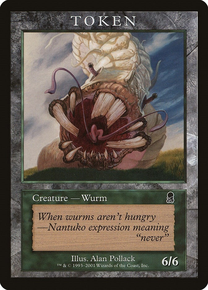 Image for Wurm Token (ODY) (Magic Player Rewards) - Magic: The Gathering