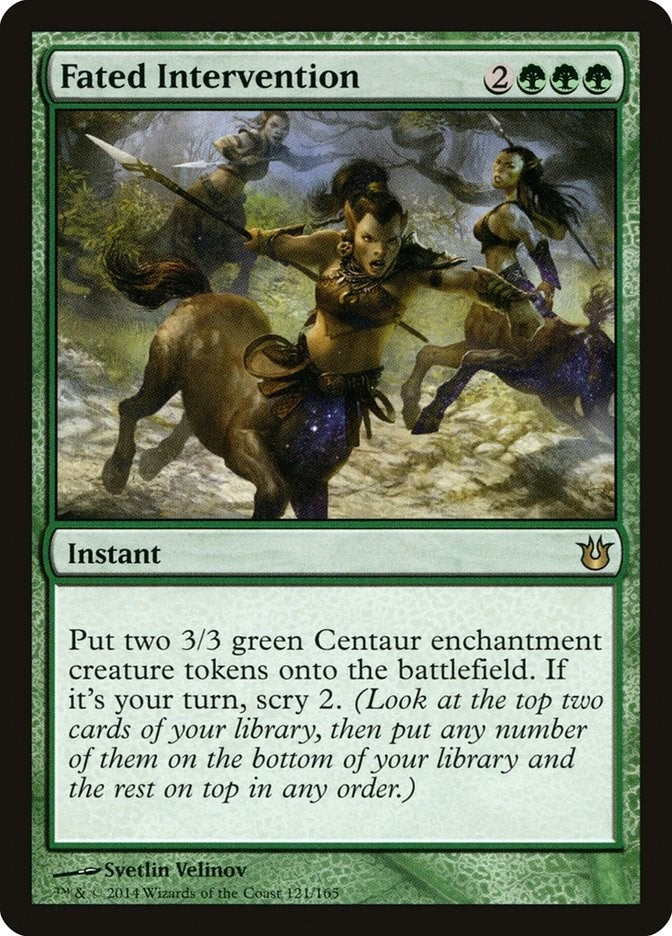 Image for Fated Intervention (Born of the Gods) (121) - Magic: The Gathering