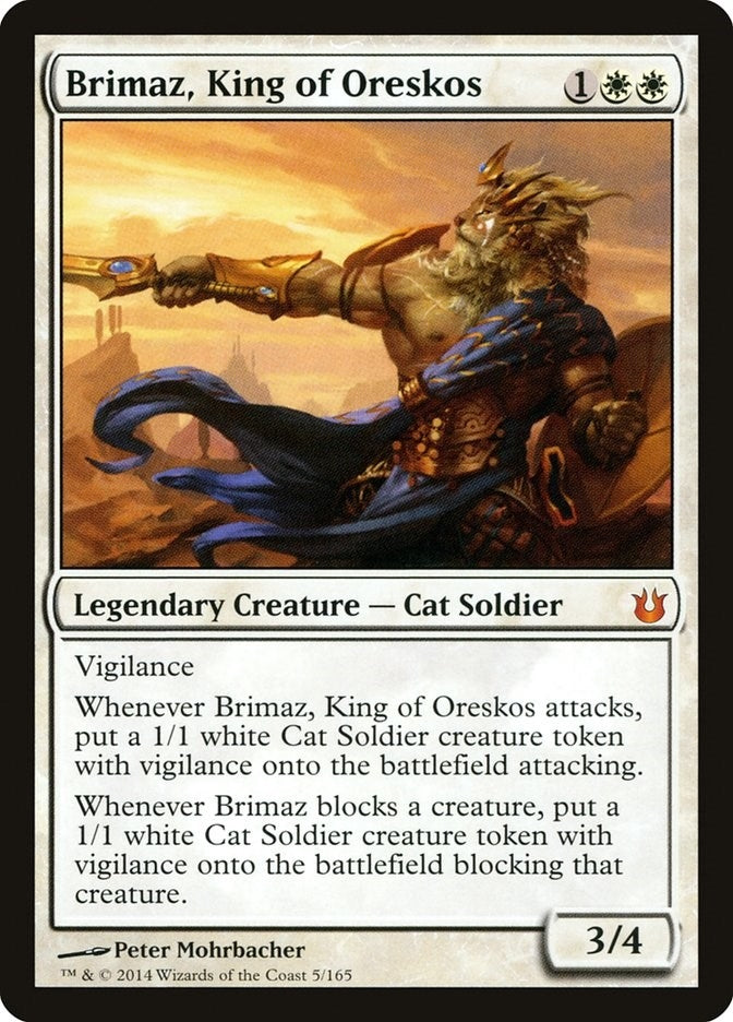 Image for Brimaz, King of Oreskos (Born of the Gods) (5) - Magic: The Gathering