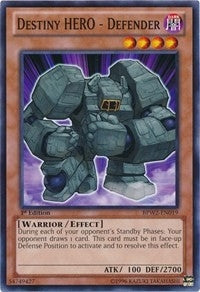 Image for Destiny Hero - Defender (Battle Pack 2: War of the Giants Round 2) (BPW2-EN019) - YuGiOh