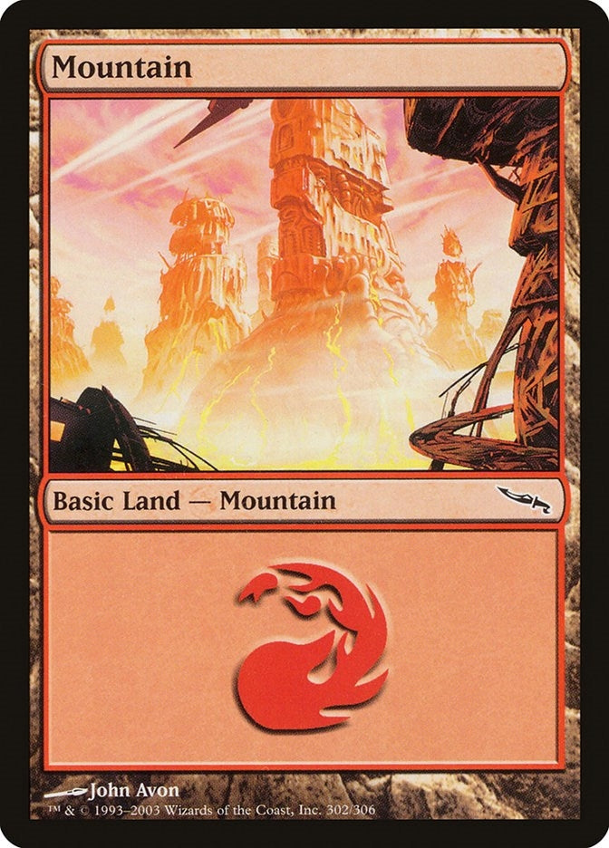 Image for Mountain (302) (Mirrodin) (302) - Magic: The Gathering
