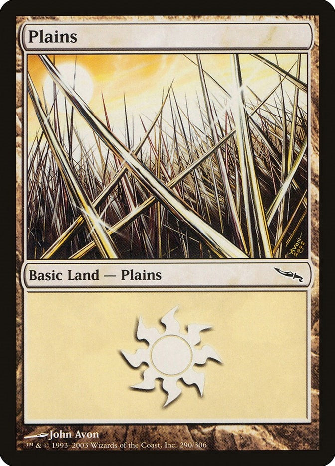 Image for Plains (290) (Mirrodin) (290) - Magic: The Gathering