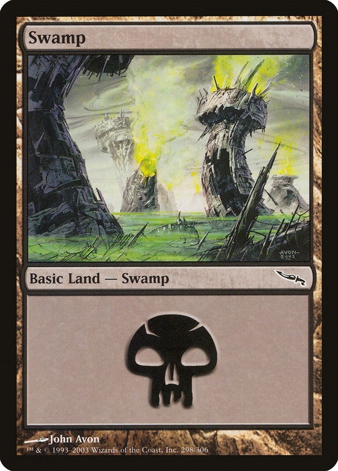 Image for Swamp (298) (Mirrodin) (298) - Magic: The Gathering