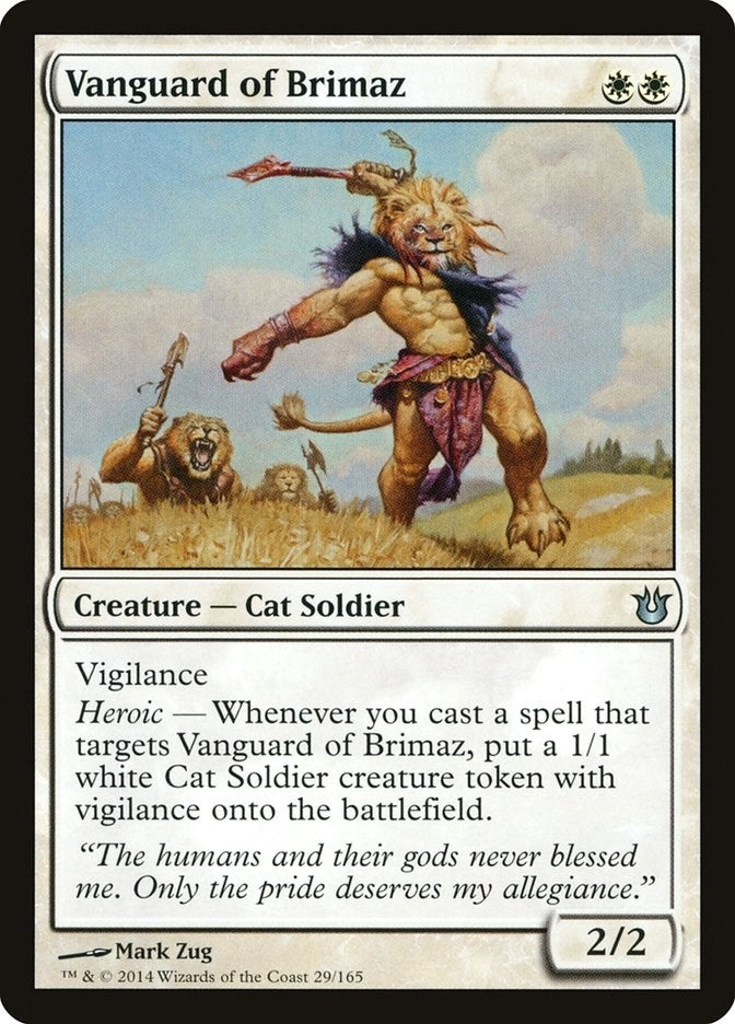 Image for Vanguard of Brimaz (Born of the Gods) (29) - Magic: The Gathering