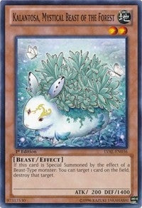 Image for Kalantosa, Mystical Beast of the Forest (Legacy of the Valiant) (LVAL-EN036) - YuGiOh