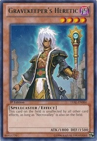 Image for Gravekeeper's Heretic (Legacy of the Valiant) (LVAL-EN084) - YuGiOh