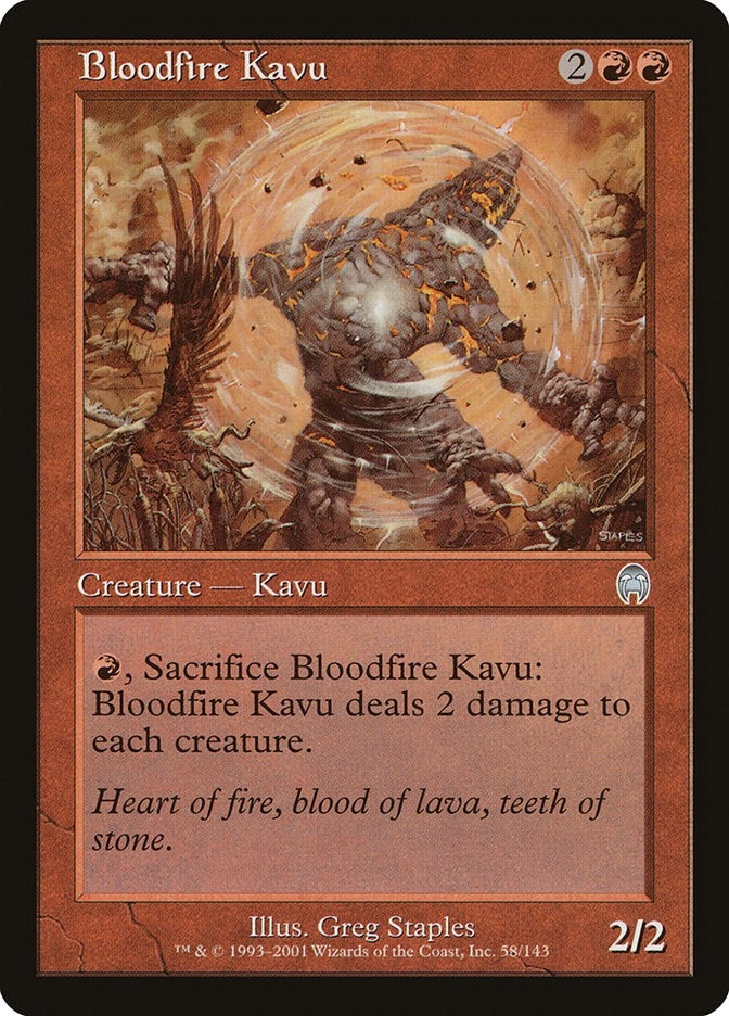 Image for Bloodfire Kavu (Apocalypse) (58) - Magic: The Gathering